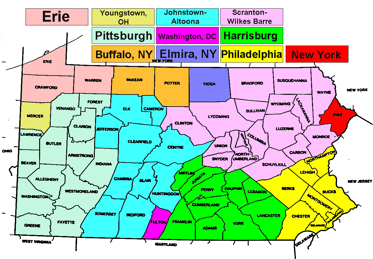 Pennsylvania Dma Map