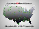 Map of Dish Network HD locals, March 2009